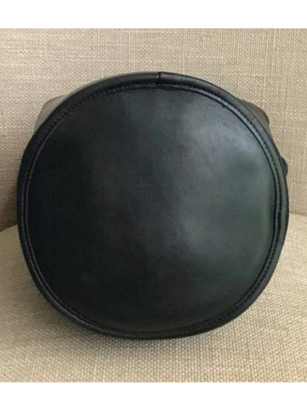 COACH Vintage Black Leather Bucket Bag Crossbody Handbag - Picture 6 of 8